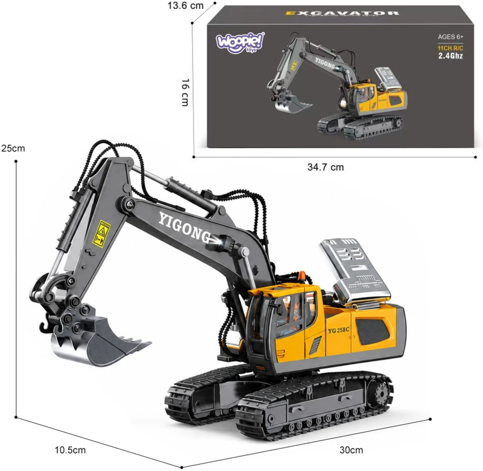 WOOPIE Remote Controlled Large Construction Excavator