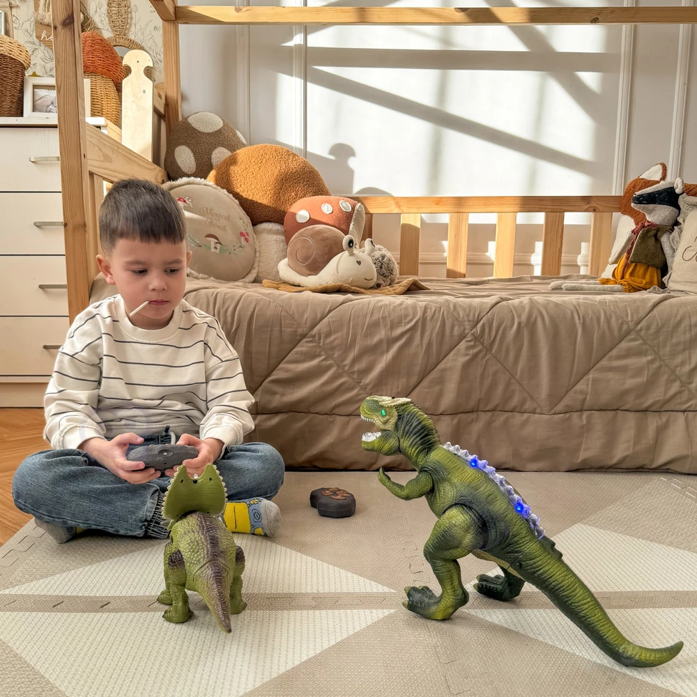 Woopie RC Robotas - Dinozauras Triceratops su švytinčiomis akimis