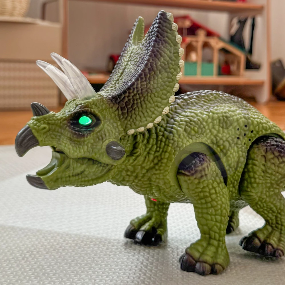 Woopie RC Robotas - Dinozauras Triceratops su švytinčiomis akimis