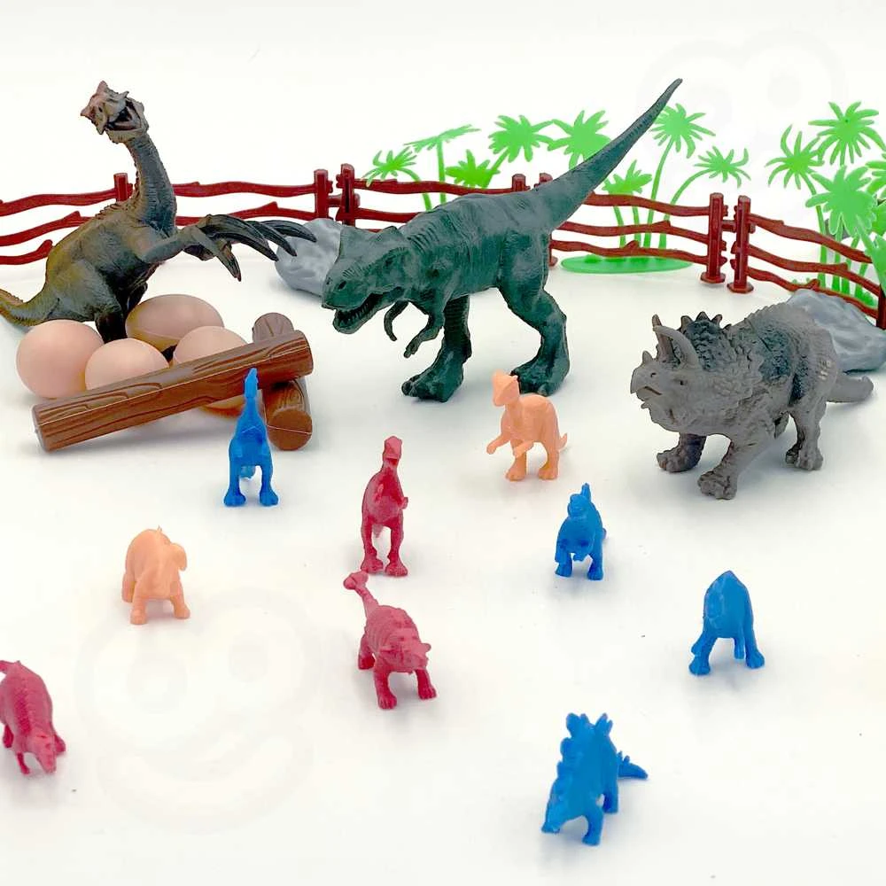 WOOPIE Dinozaurų Figūrėlių Rinkinys 40 vnt.