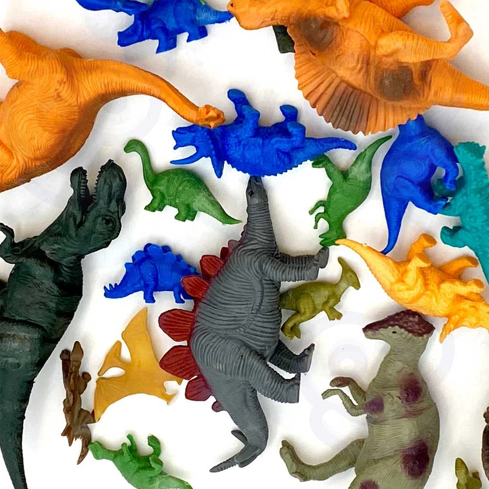WOOPIE Žaislų rinkinys Figūrėlės Dinozaurai 34 vnt.