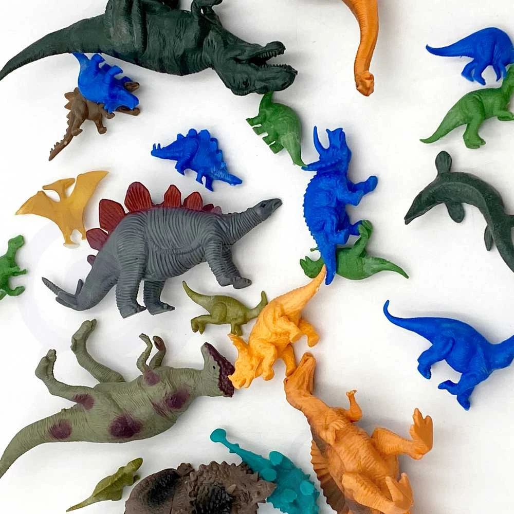 WOOPIE Žaislų rinkinys Figūrėlės Dinozaurai 34 vnt.