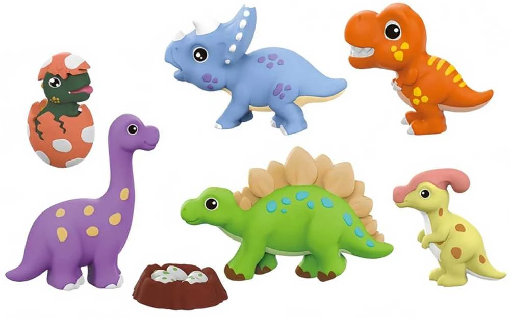 WOOPIE Kurybinis Rinkinys - Dinozaurų Figūrų Liejimas ir Dažymas