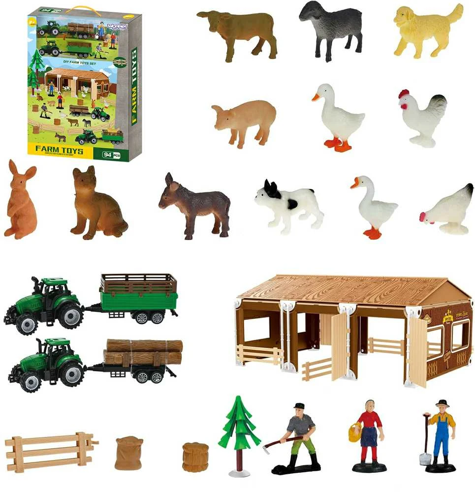 WOOPIE rinkinys Little Farmer XL Farm Figūrėlės