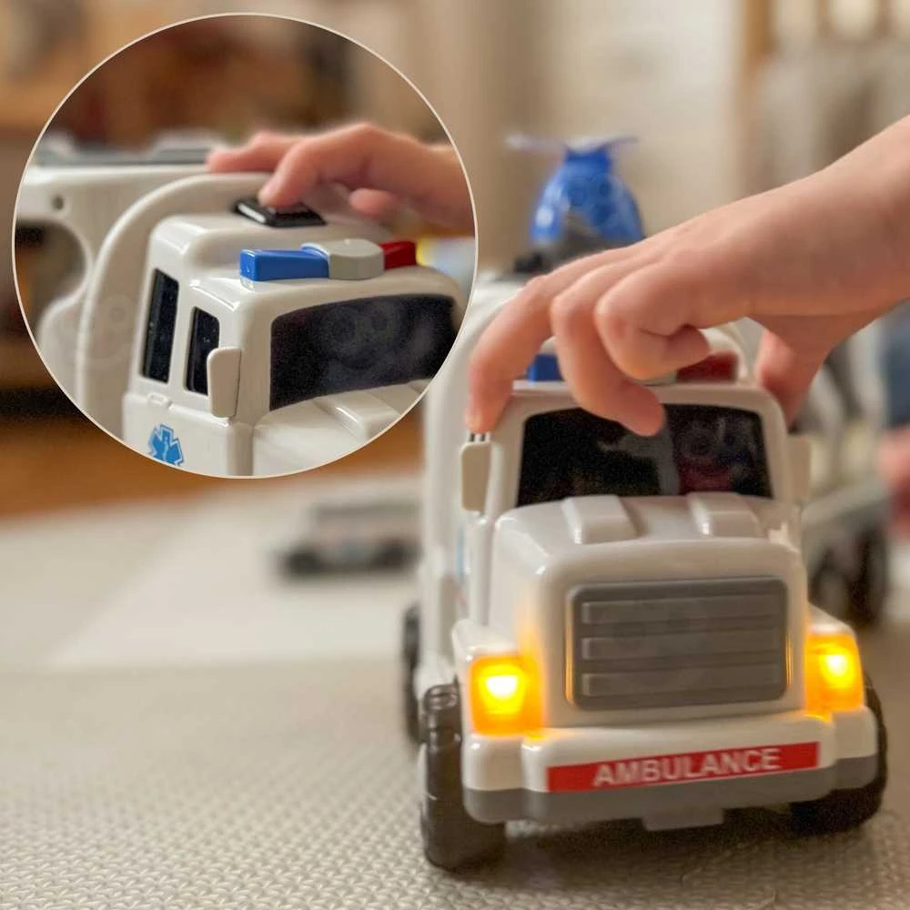 Woopie Žaislai Didelis Gelbėjimo Rinkinys: Sunkvežimis + 4 Automobiliai