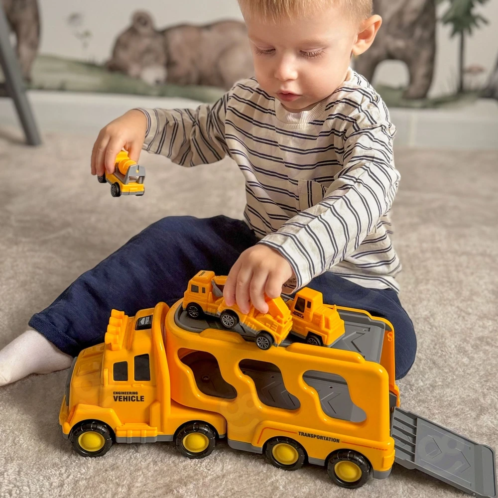 WOOPIE Žaislų komplektas - Kelių pagalba su 5 automobiliais
