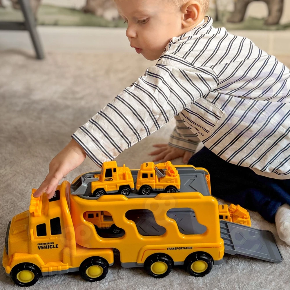 WOOPIE Žaislų komplektas - Kelių pagalba su 5 automobiliais