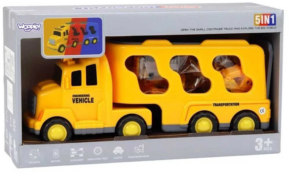 WOOPIE Žaislų komplektas - Kelių pagalba su 5 automobiliais