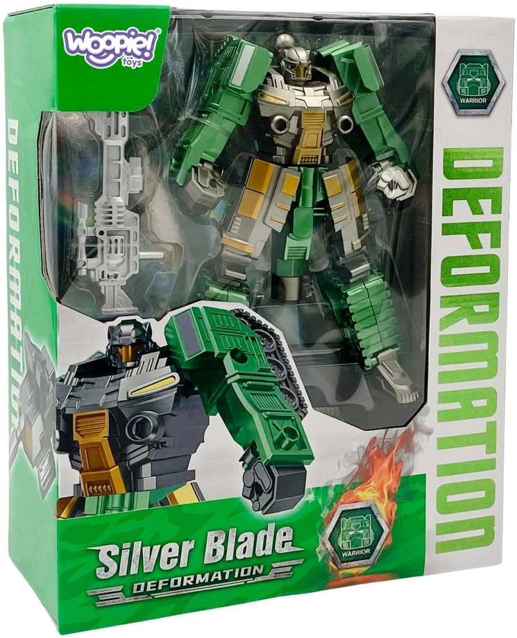 Transformuojantis robotas Sidabrinis Blade 2in1 Woopie tankas