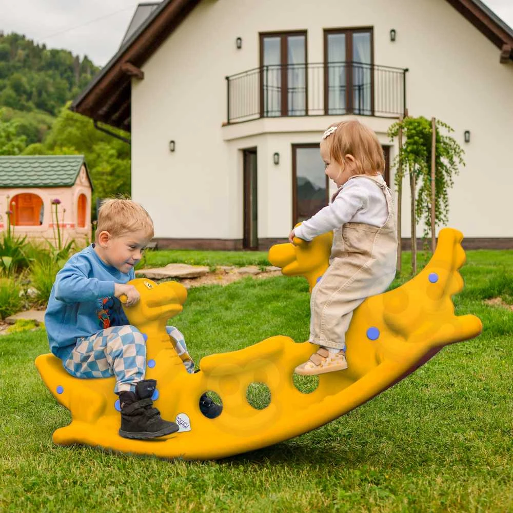 Woopie Dino Sūpynės Balansinės Geltonos 3 Asmenims