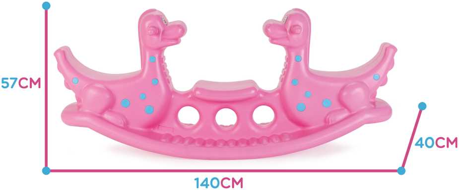 Woopie Bujak Dino Różinė Balansinė Sūpynė