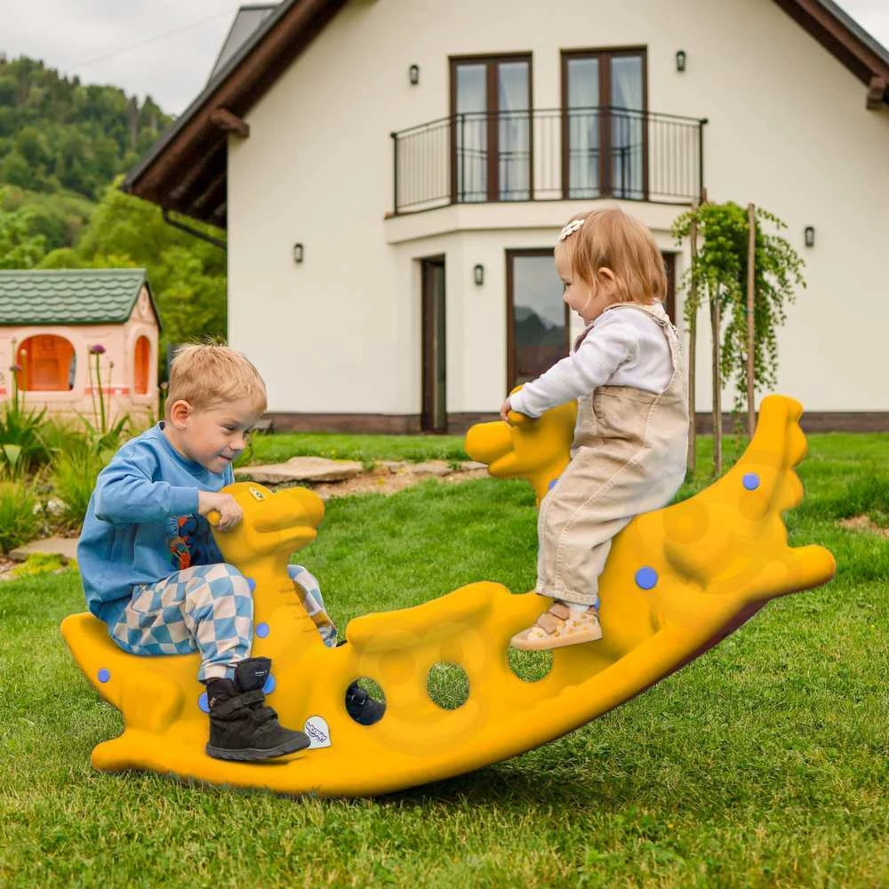 Woopie Dino Sūpynės Balansinės Geltonos 3 Asmenims
