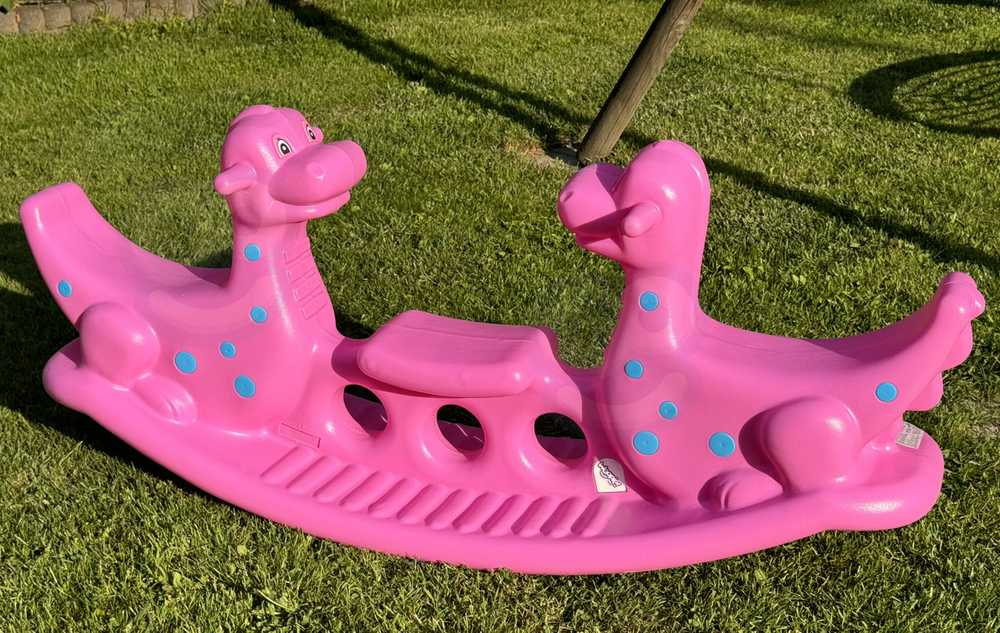 Woopie Bujak Dino Różinė Balansinė Sūpynė