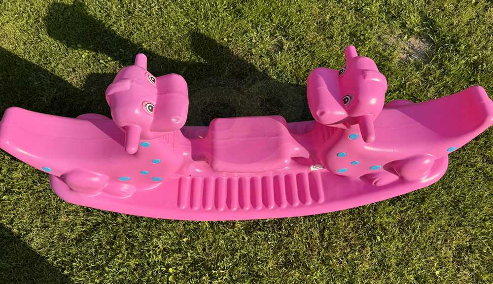 Woopie Bujak Dino Różinė Balansinė Sūpynė