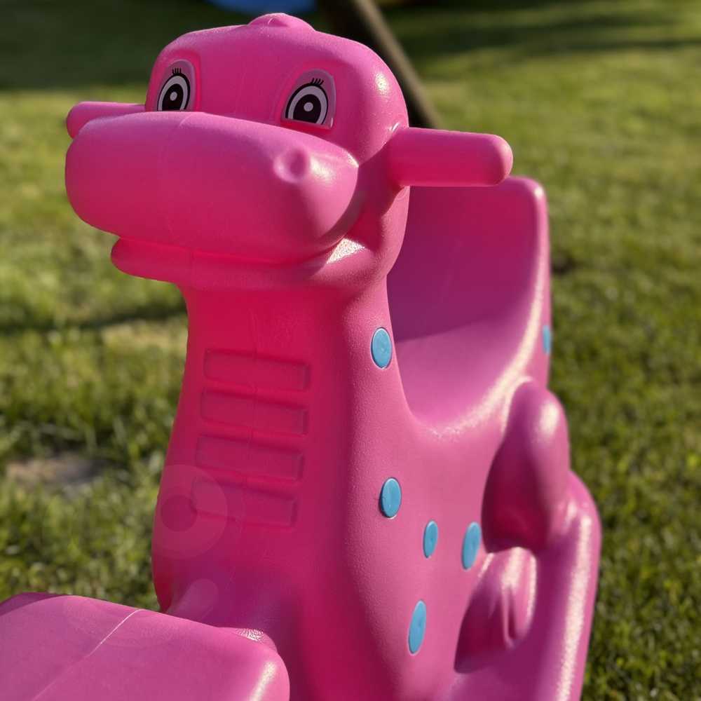 Woopie Bujak Dino Różinė Balansinė Sūpynė