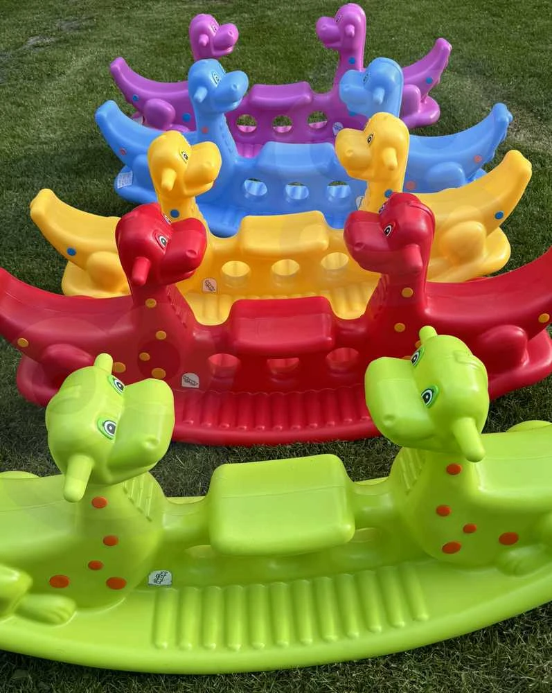 Woopie Dino Sūpynės Balansinės Geltonos 3 Asmenims