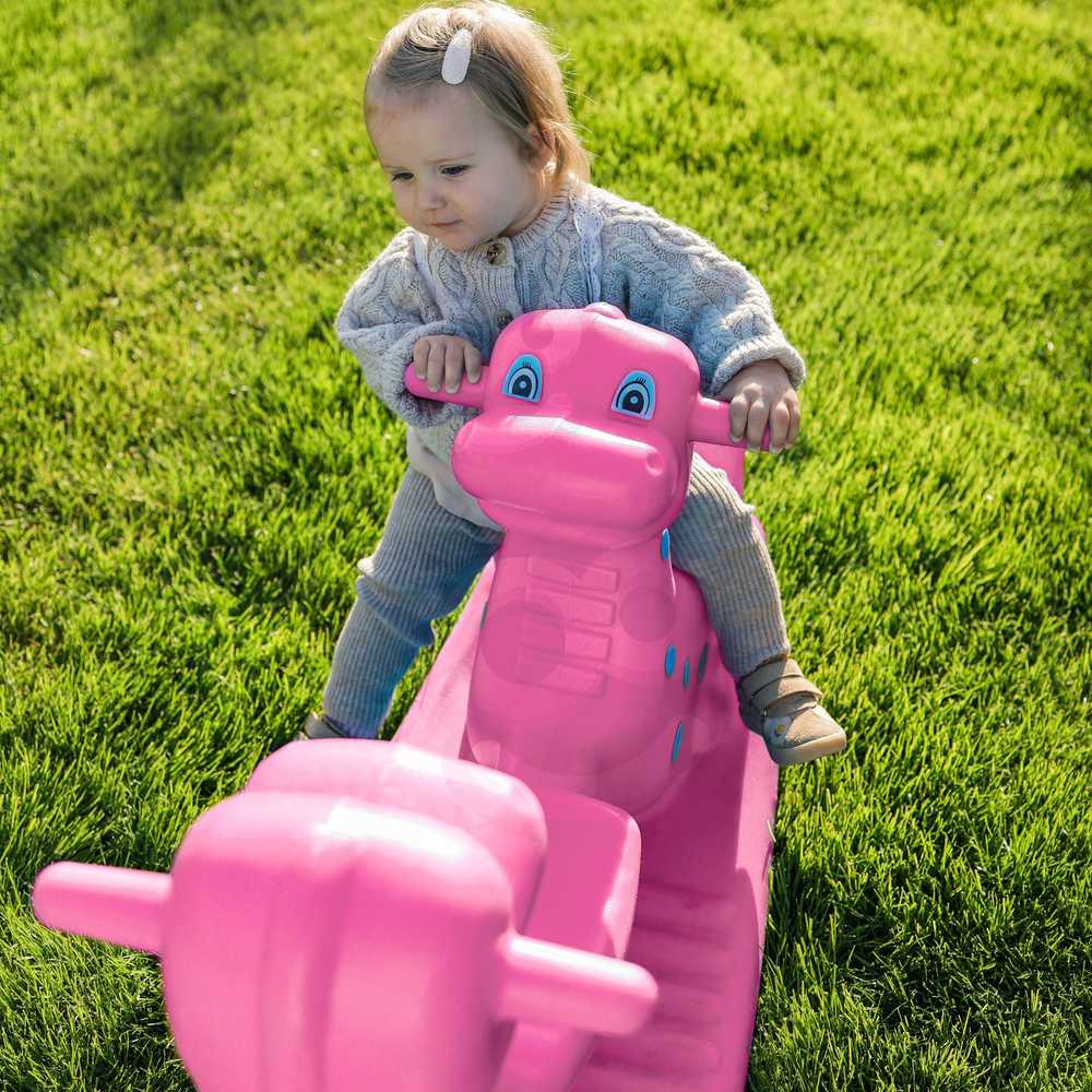 Woopie Bujak Dino Różinė Balansinė Sūpynė
