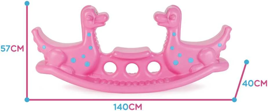 WOOPIE Dino daugiaasmenė supamoji sūpynė, rožinė