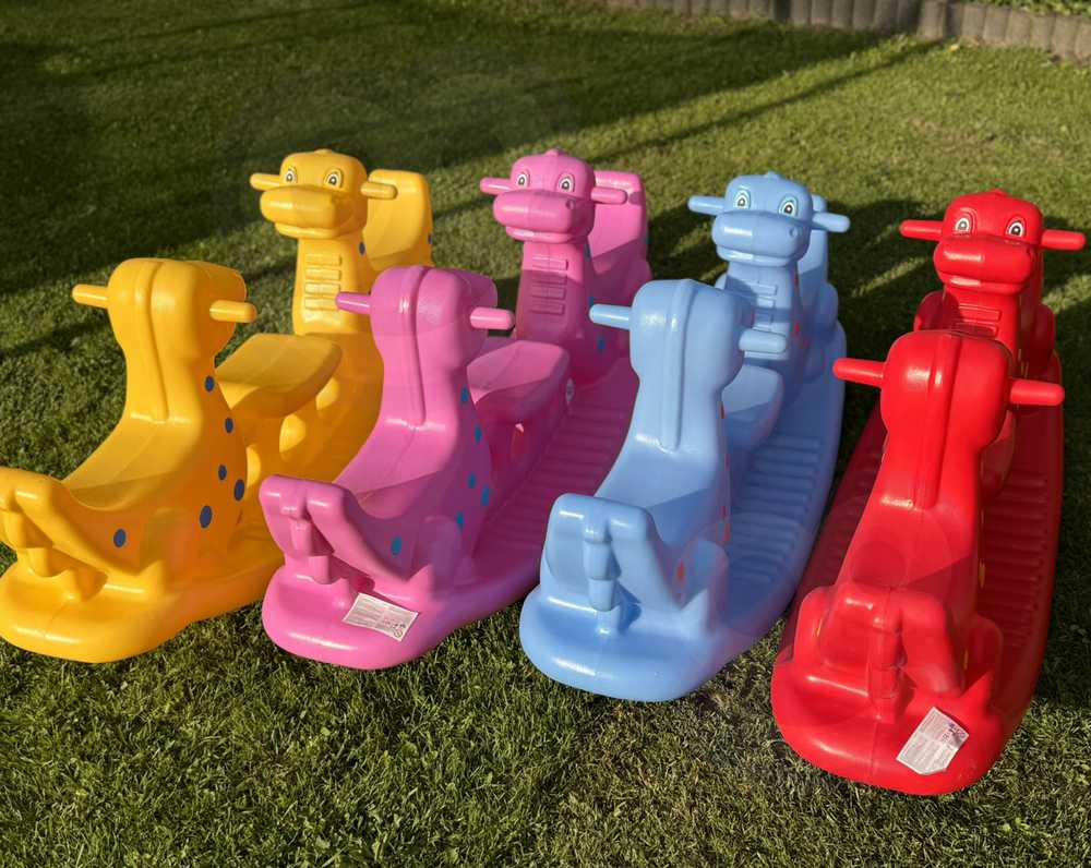 Woopie Bujak Dino Różinė Balansinė Sūpynė