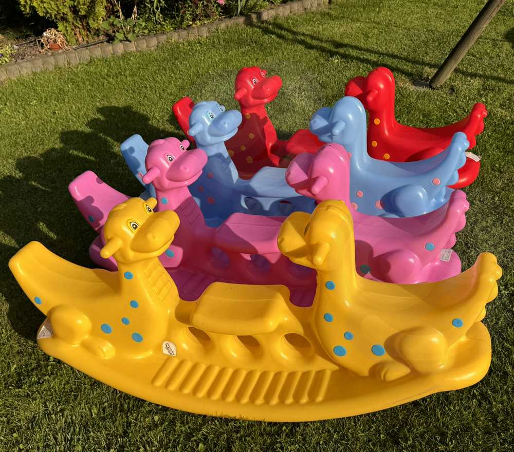 Woopie Bujak Dino Różinė Balansinė Sūpynė