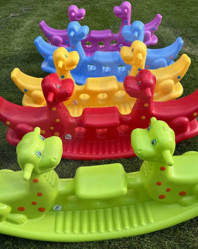 Woopie Dino Sūpynės Balansinės Geltonos 3 Asmenims