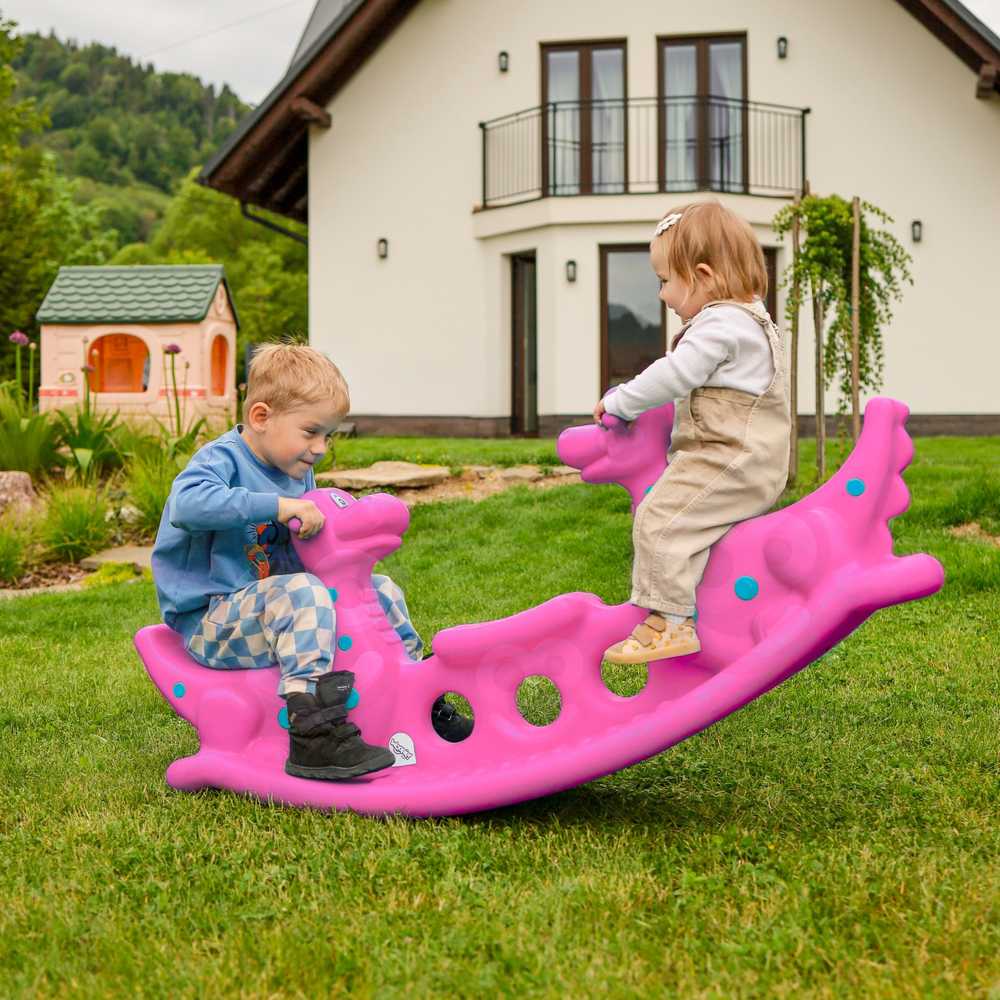 Woopie Bujak Dino Różinė Balansinė Sūpynė