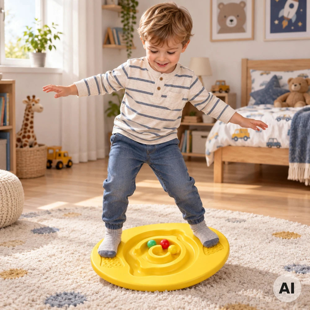 WOOPIE Round Balance Board Sensory Maze