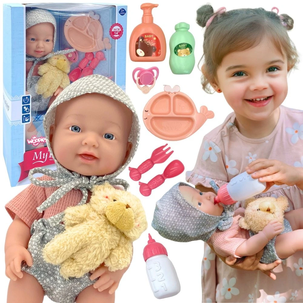 WOOPIE ROYAL Lėlė Bobas 36 cm su Apranga ir Mielu Pūkuotu