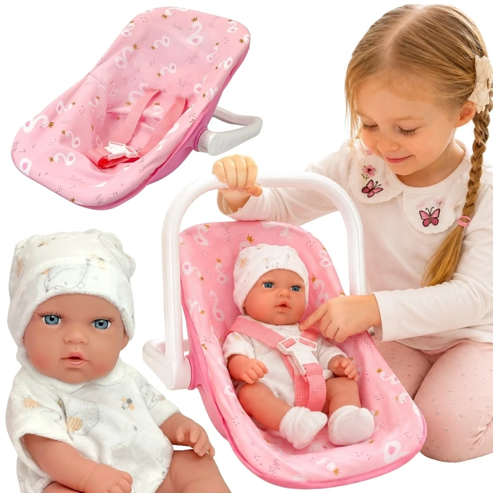 Woopie Royal WOOPIE Lėlė Bobas 30,5 cm + Rožinė Nešynė