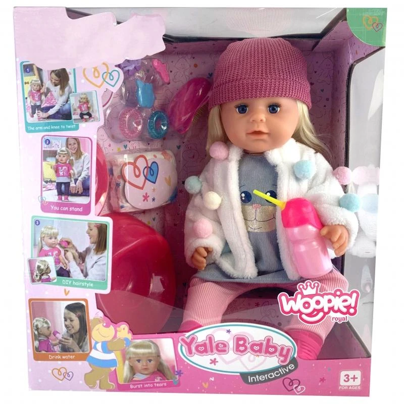 Woopie Royal Woopie Interaktyvi lėlė Zosia dangtelyje 43 cm + priedai