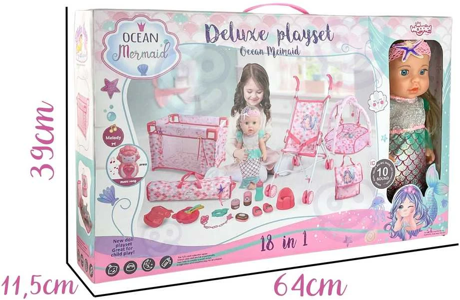 WOOPIE ROYAL Lėlė Bobas Syrenka 18 vnt