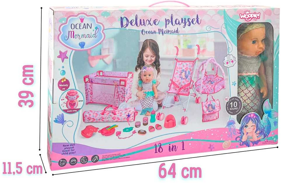 WOOPIE ROYAL Lėlė Bobas Syrenka 18 vnt