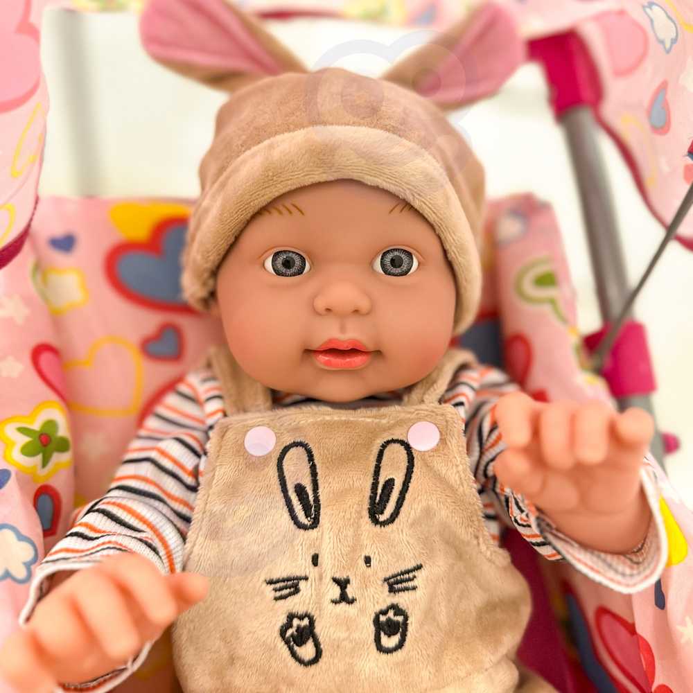WOOPIE ROYAL Baby Doll in Bunny Outfit 46 cm