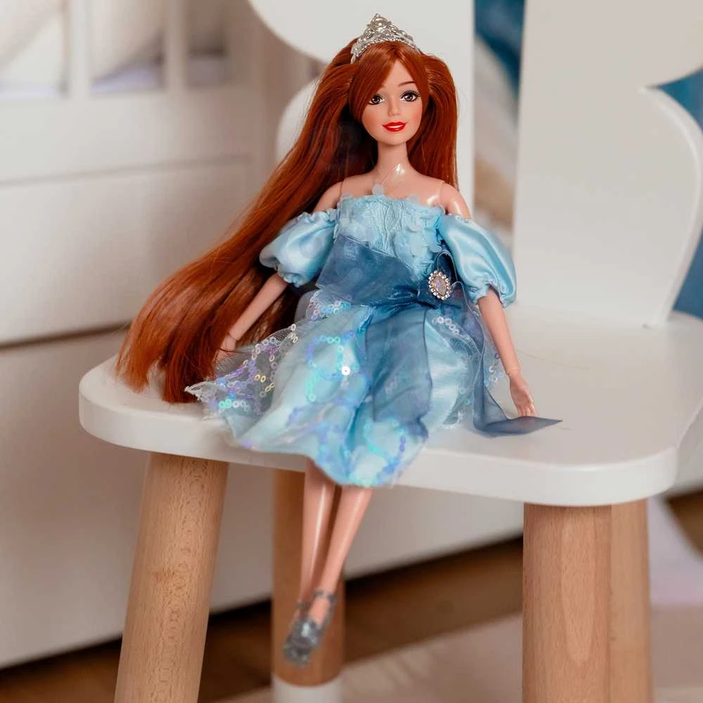 Lėlė Emi su žydra tiulio suknele WOOPIE ROYAL
