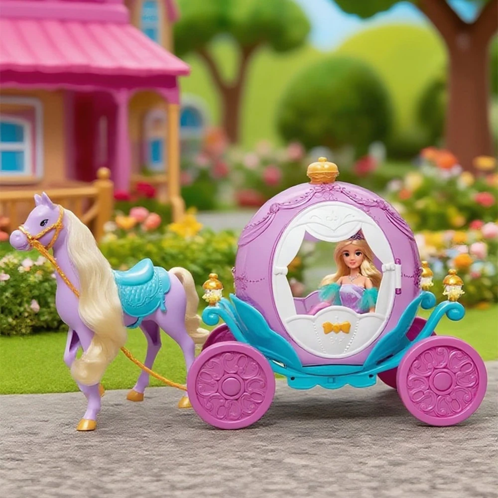 Lėlių rinkinys princesė Lily ir karieta WOOPIE ROYAL