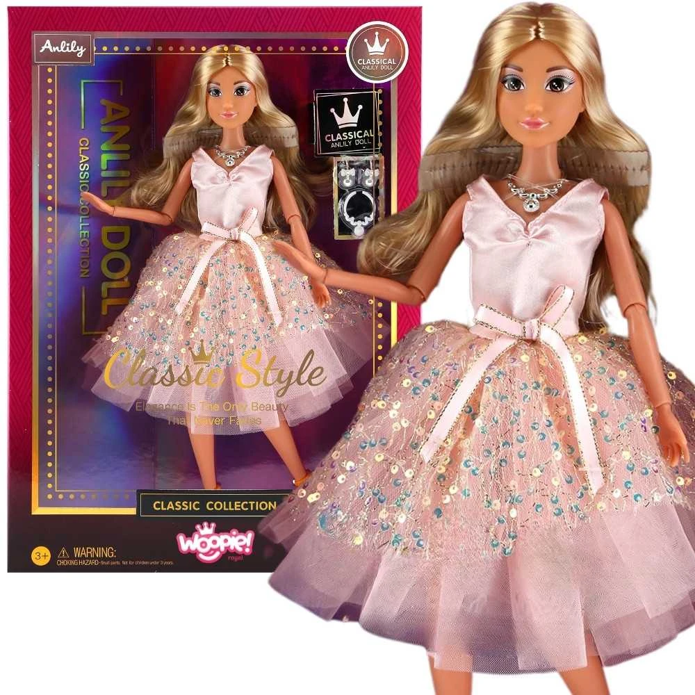 Lėlė Lily su rožine suknele WOOPIE ROYAL 30 cm