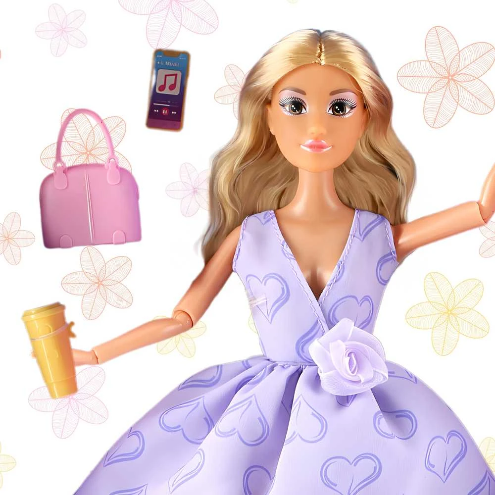 Lėlė Lily su ilgais šviesiais plaukais WOOPIE ROYAL 30 cm