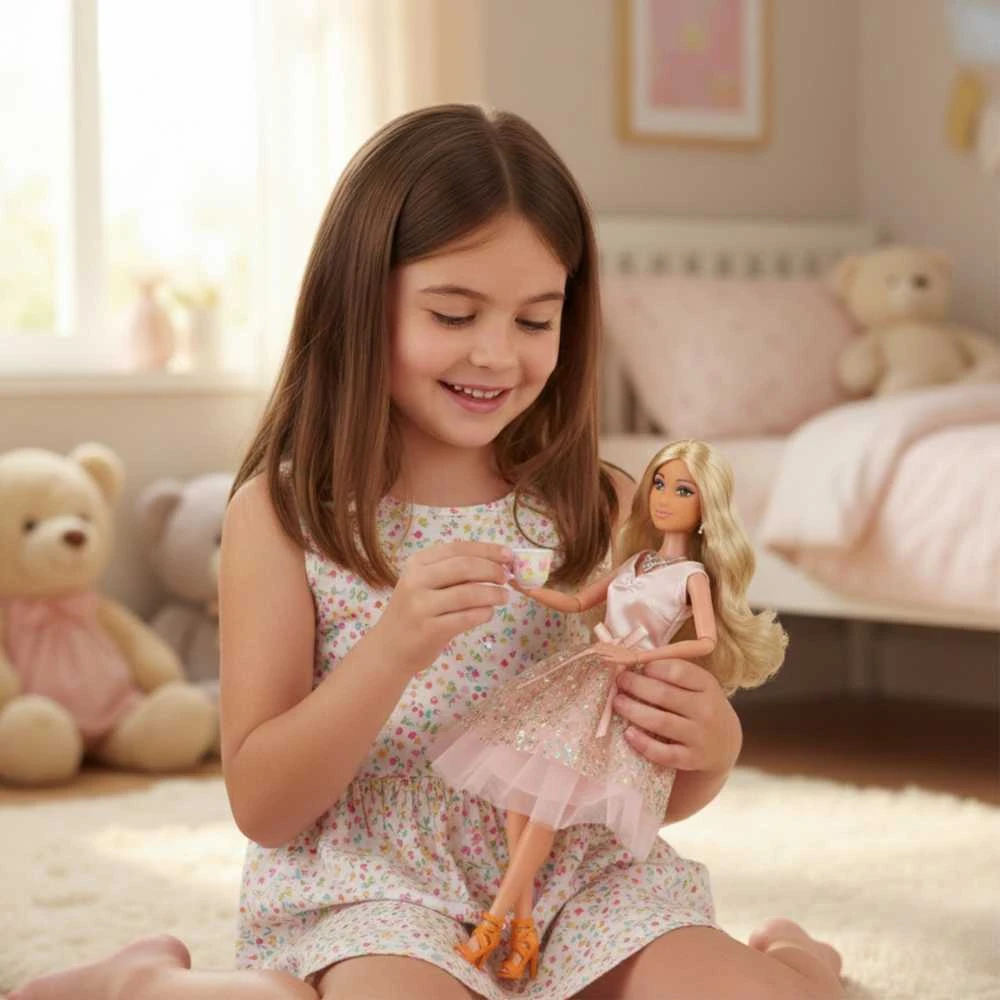 Lėlė Lily su rožine suknele WOOPIE ROYAL 30 cm