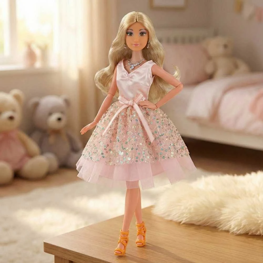 Lėlė Lily su rožine suknele WOOPIE ROYAL 30 cm