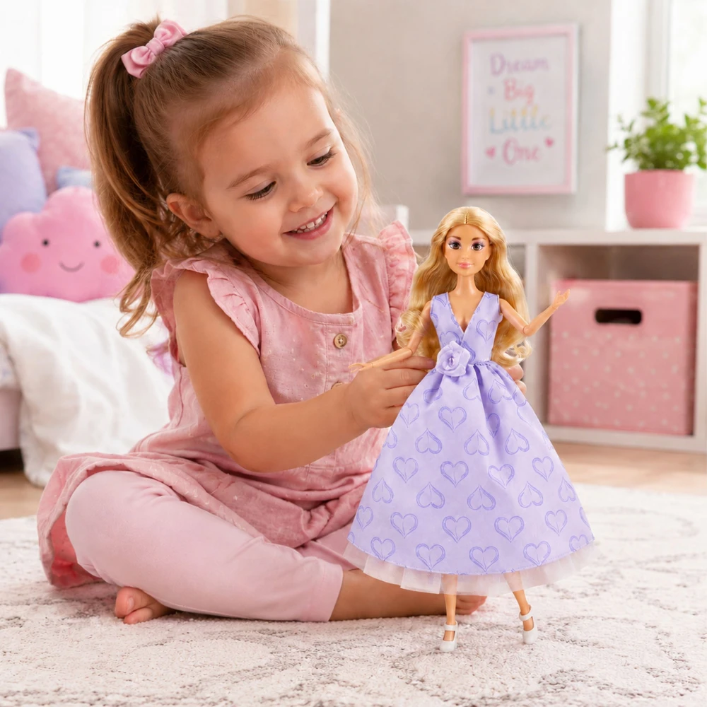 Lėlė Lily su ilgais šviesiais plaukais WOOPIE ROYAL 30 cm
