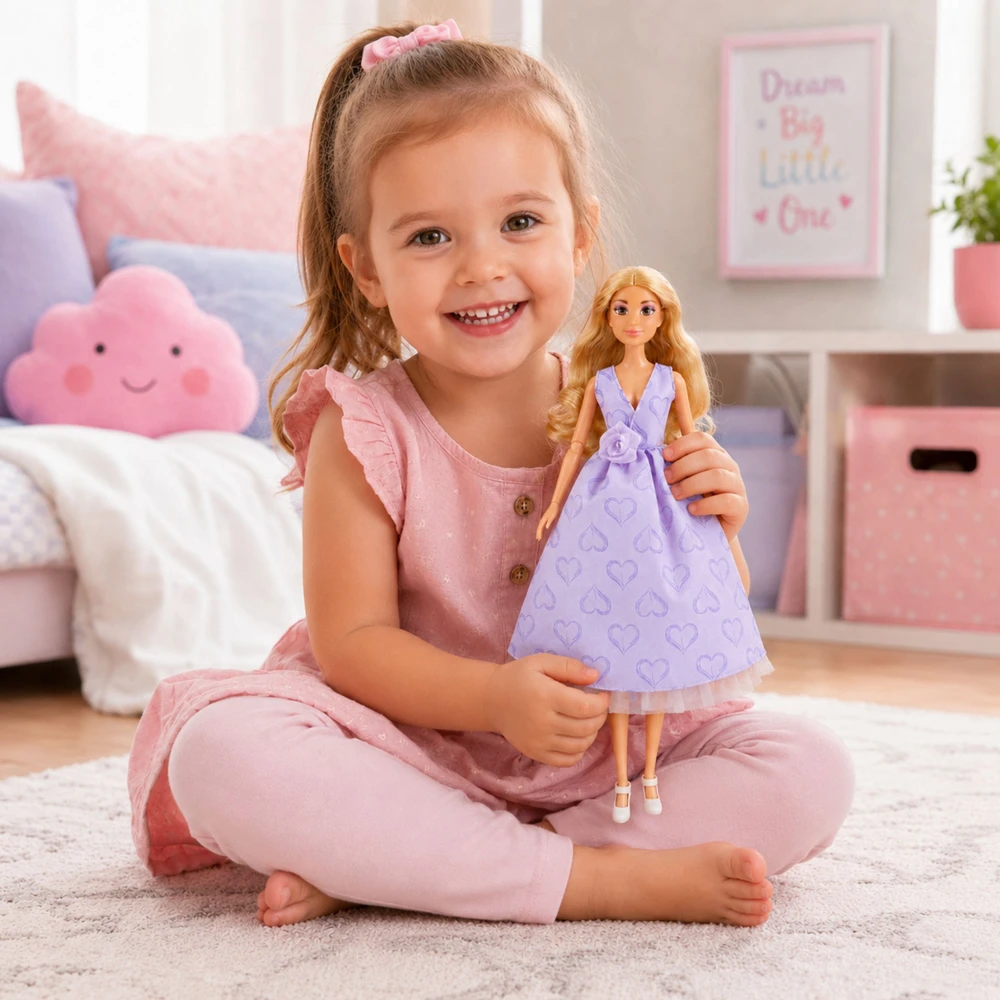 Lėlė Lily su ilgais šviesiais plaukais WOOPIE ROYAL 30 cm