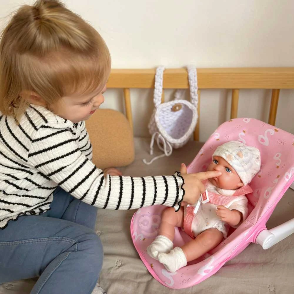 Woopie Royal WOOPIE Lėlė Bobas 30,5 cm + Rožinė Nešynė