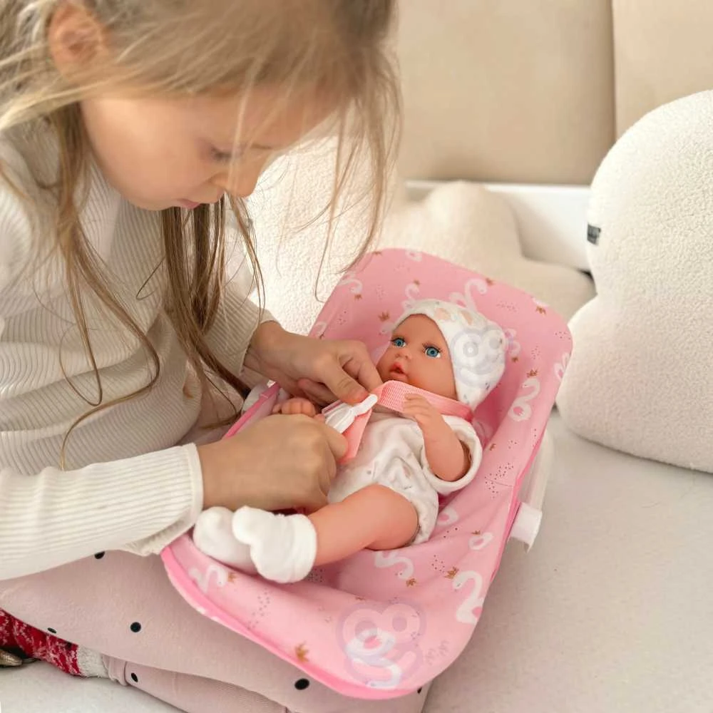 Woopie Royal WOOPIE Lėlė Bobas 30,5 cm + Rožinė Nešynė