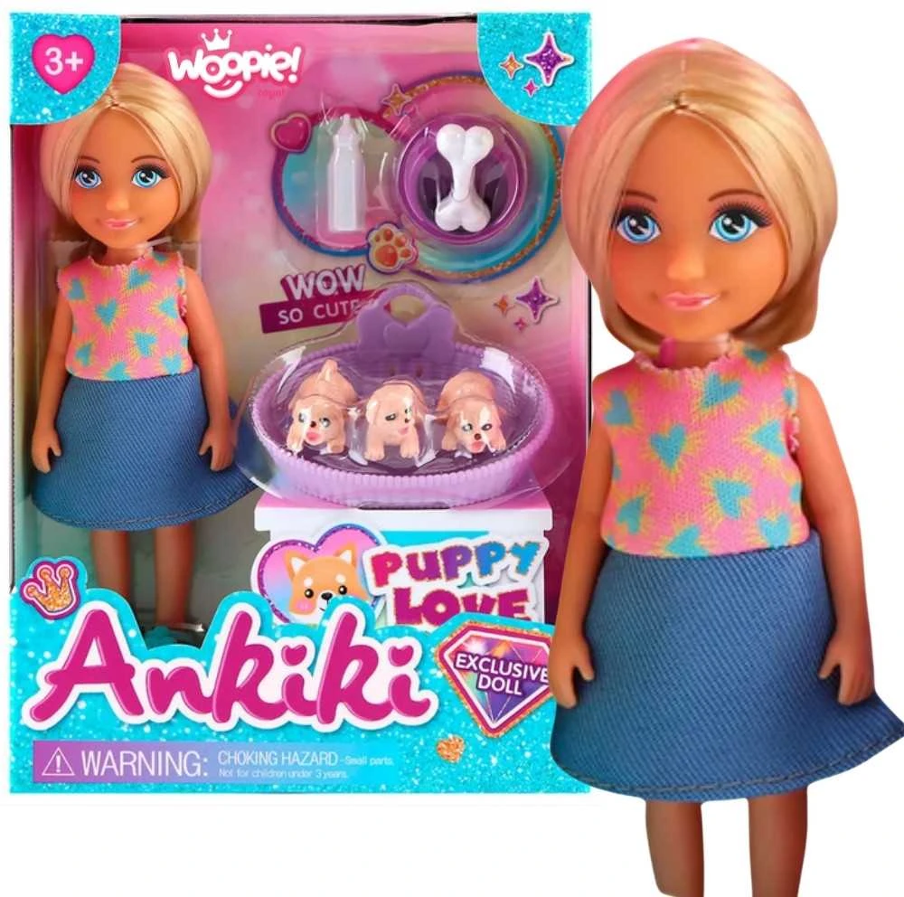 Lėlės rinkinys su šuniukais WOOPIE ROYAL