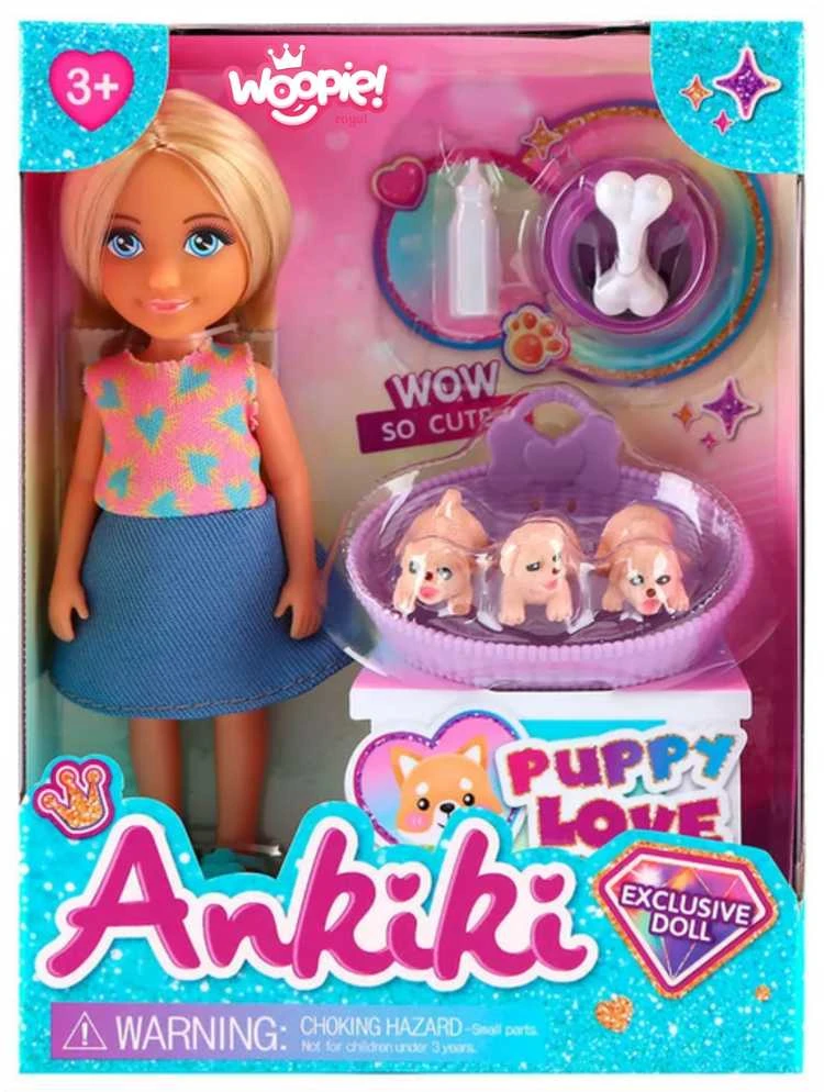 Lėlės rinkinys su šuniukais WOOPIE ROYAL