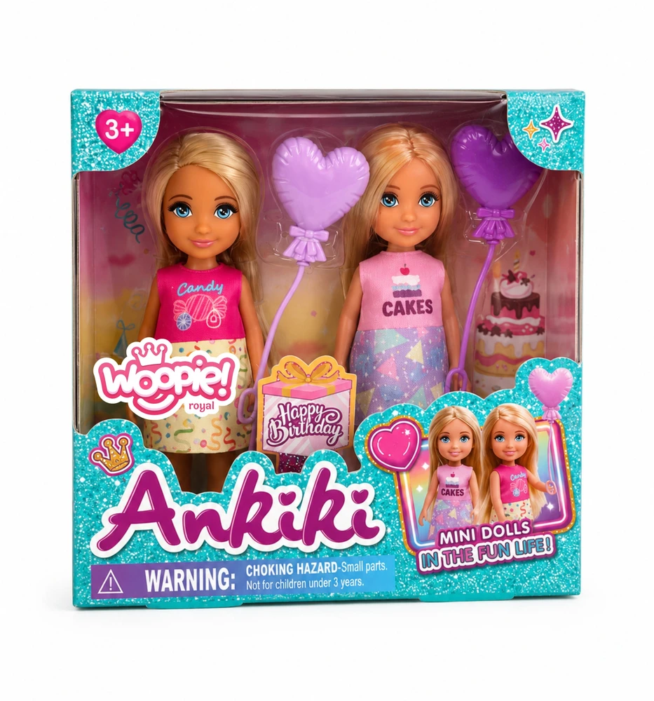 Lėlių gimtadienio rinkinys Candy Cakes WOOPIE ROYAL
