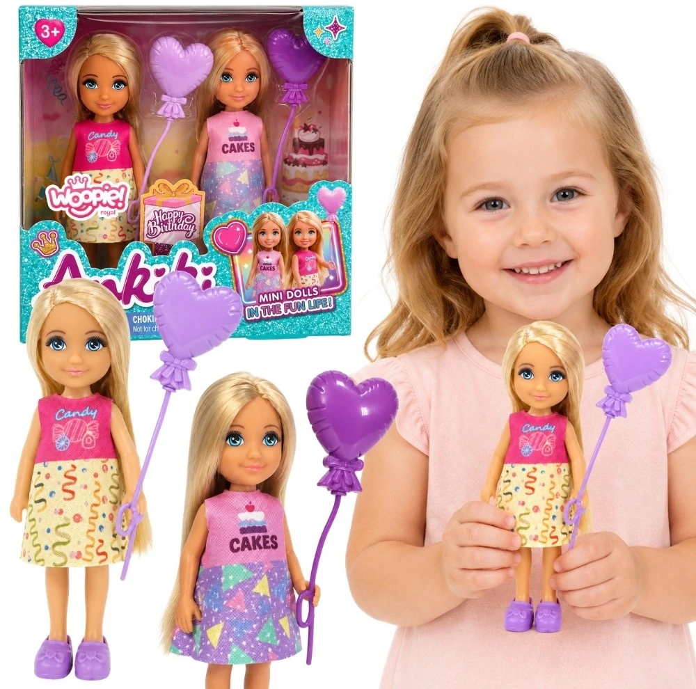 Lėlių gimtadienio rinkinys Candy Cakes WOOPIE ROYAL