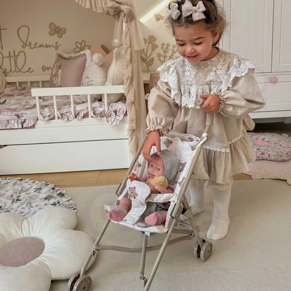 Vežimėlis lėlėms Vintage Teddy Bear WOOPIE ROYAL