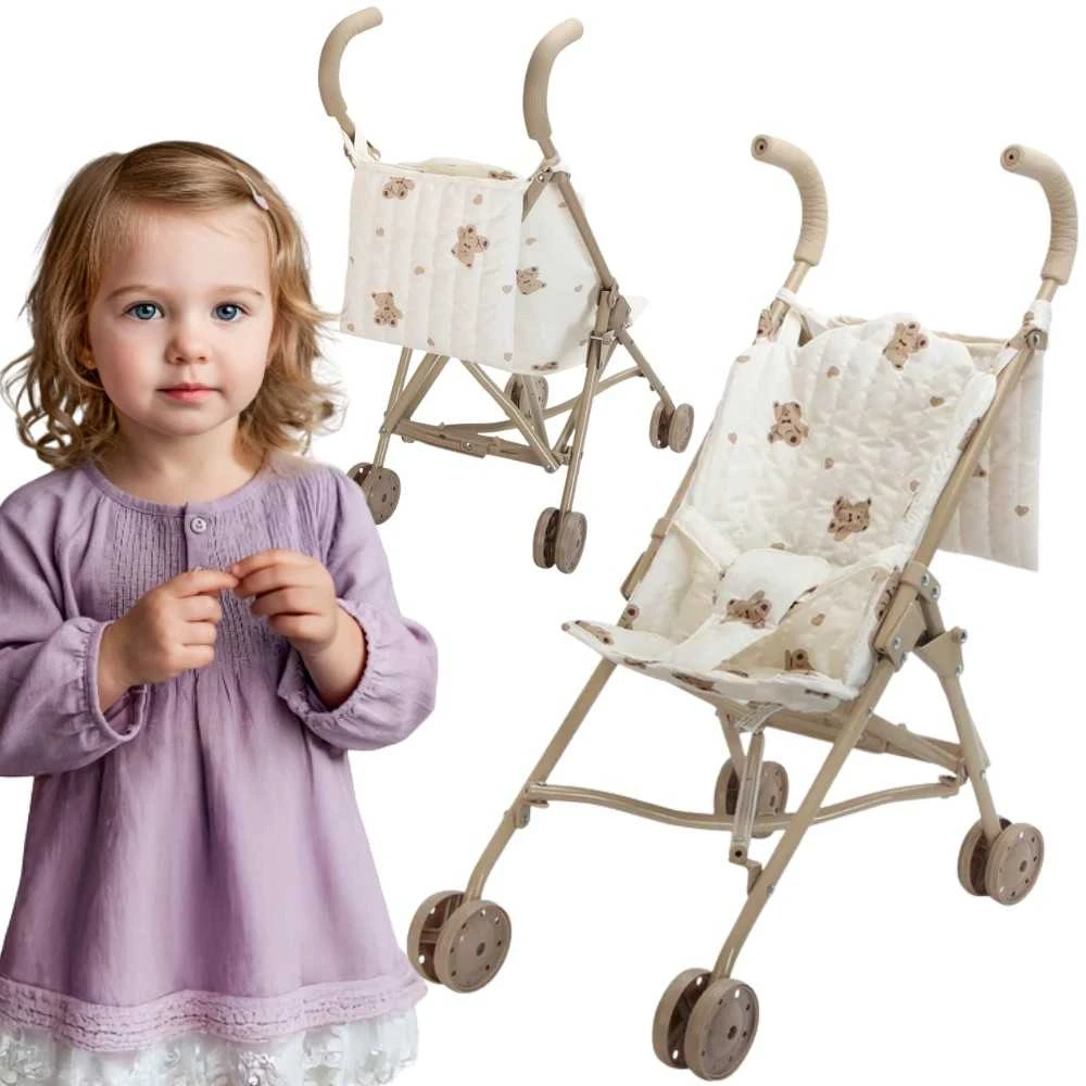 Vežimėlis lėlėms Vintage Teddy Bear WOOPIE ROYAL