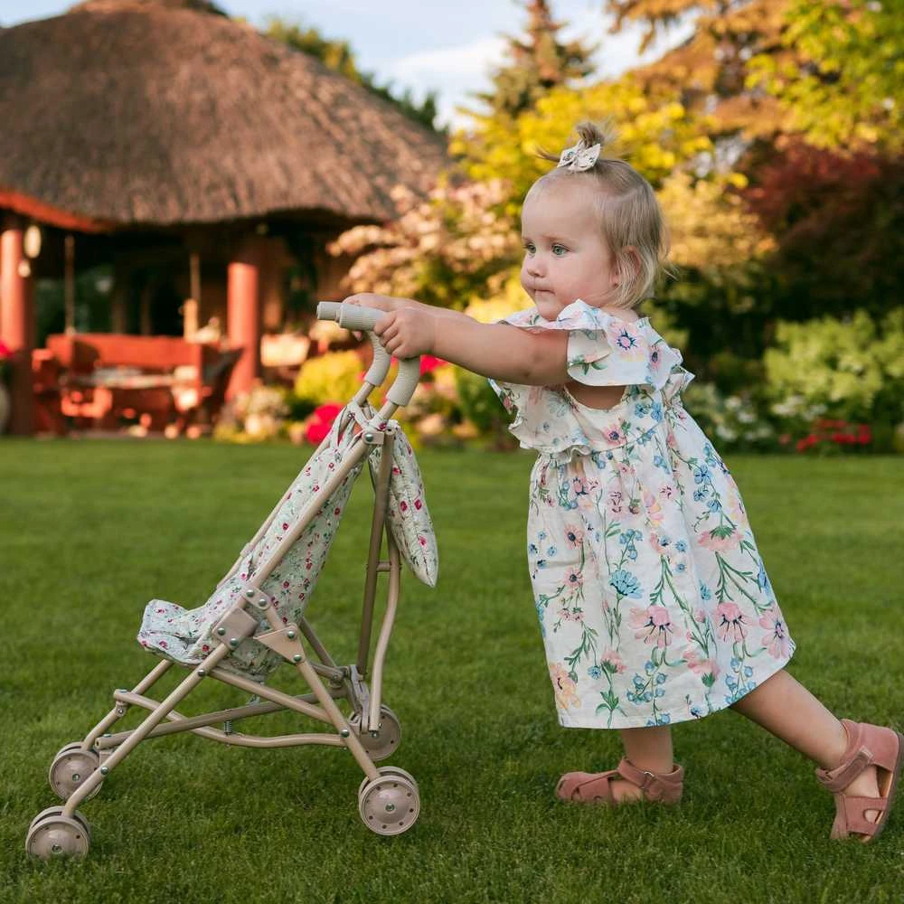 Woopie Royal WOOPIE lėlių vežimėlis su gėlytėmis
